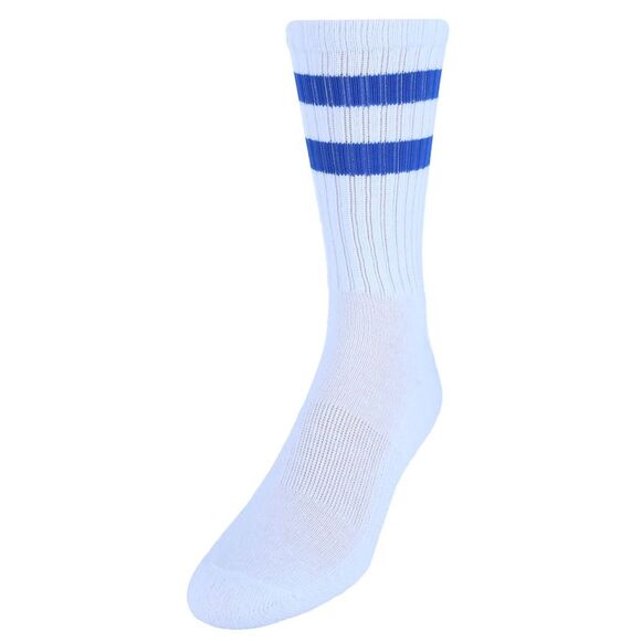 CTM Men's Crew Striped Socks (3 Pairs) - Picture 1 of 2
